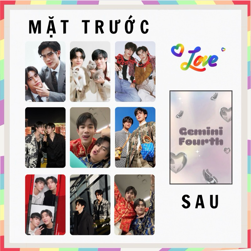 Set 9 card bo góc GEMINIFOURTH