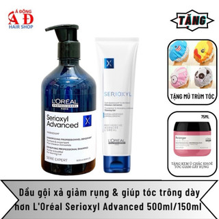 Combo Dầu gội xả làm dày tóc L'Oréal Serioxyl Advanced 