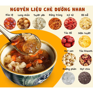 Nguyên liệu nấu chè dưỡng nhan - bồi bổ cơ thể gói 50g/100g
