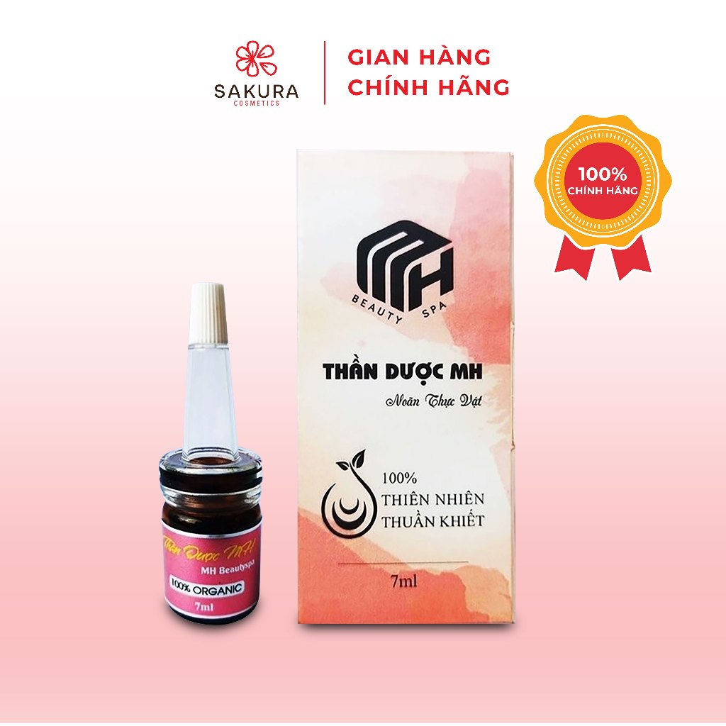 Noãn thực vật MH Beauty Spa, Thần dược MH, 7ml serum giảm mụn, dưỡng phục hồi da, làm dịu da