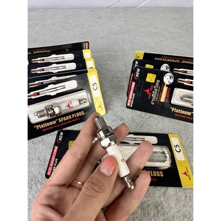 Bugi xe máy bạch kim Platinum Thái Lan chân ngắn c5 đánh lửa động cơ