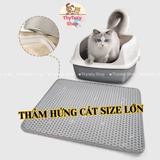 (size lớn) Thảm hứng cát mèo thảm chống văng cát