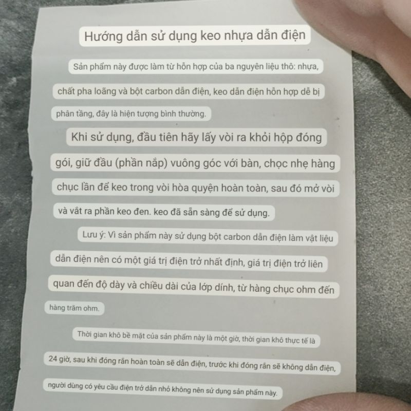 Keo dẫn điện carbon chuyên dụng cho remote, phím đàn,... .Kienstore358