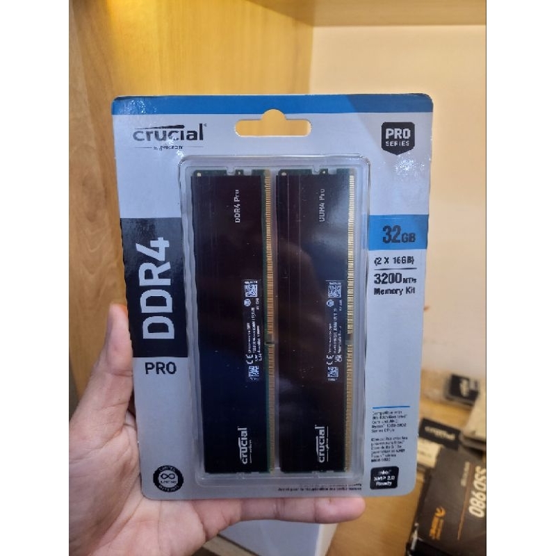 Ram PC DDR4 Crucial 3200Mhz 8GB / 16GB / 32Gb / 64Gb - Bảo hành 36 tháng