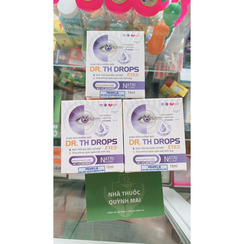 Dung dịch dưỡng mắt DR.TH Drops eyes - Giúp phòng ngừa ngứa mắt , kích ứng , dưỡng ẩm và làm sạch mắ