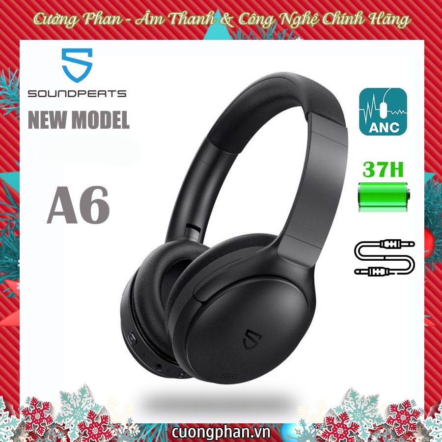 Tai Nghe Chụp Tai Bluetooth SoundPEATS A6 - Tai Nghe Chống Ồn Chủ Động, Giá Rẻ - Không Làm Bạn Thất Vọng