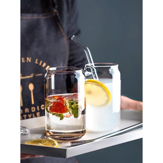 Ly cốc thuỷ tinh hình lon coca chịu nhiệt, ly cafe sinh tố CLB 470ml