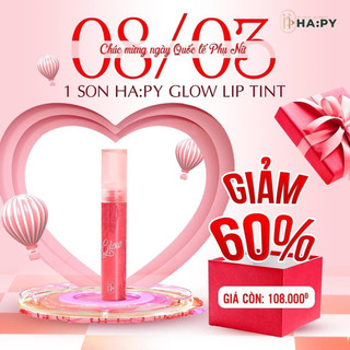 Son tint bóng Hapy Ha:py Glow Lip Tint MiniGarden