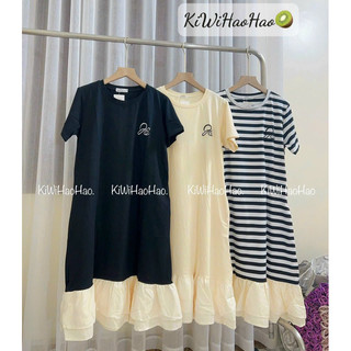 Váy Bầu Đầm Bầu Kẻ Đuôi Cá