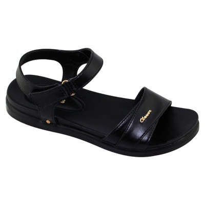 Sandal đế bằng nữ Bita's SYN.287 (Đen + Kem + Nâu)