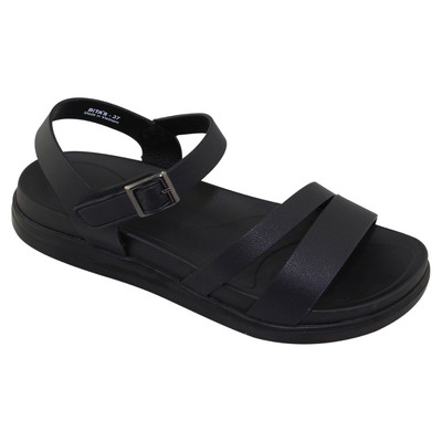Sandal đế bằng nữ Bita's SHANA.03 (Đen + Kem + Vàng bò)