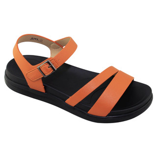 Sandal đế bằng nữ Bita's SHANA.03 (Đen + Kem + Vàng bò)