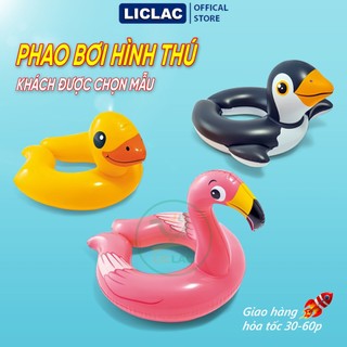 Phao bơi vòng Hình Thú loại Cao Cấp nhựa PVC dày, Phao bơi trẻ em nhiều mẫu lưa chọn bé trai, bé gái