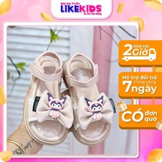 Giày sandal nơ kuro đáng yêu cho bé gái k24 - likekids