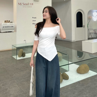 Áo Thun Trễ Vai Cổ Thuyền Vạt Nhọn, Quyến Rũ Cho Bạn Gái - SCXA286