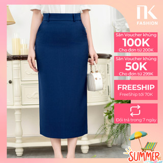 Chân Váy Bút Chì Suông Dài NK Fashion Công Sở Nữ, Dáng Dài Sang Trọng, Chất Liệu Vải Co Giãn Và Mềm Mịn NKCV2312001