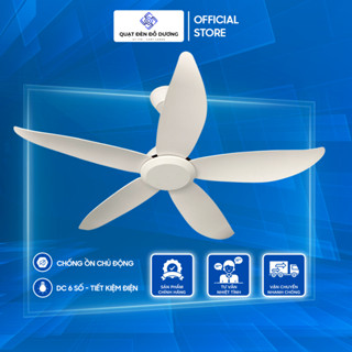  Quạt Treo Trần Nhà - Quạt Trần Điều Khiển Từ Xa QUẠT ĐÈN ĐỖ DƯƠNG Công Suất 40 W Chống Ồn Nhỏ Gọn 5 Cánh Nhựa Sải Cánh 