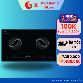 Bếp điện từ đôi Goldsun GDI7460 lắp âm - Công nghệ Inverter - Bảo hành 24 tháng