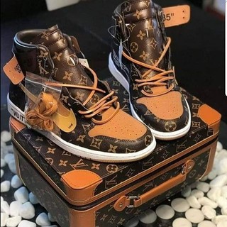 Giày thể thao thể thao Jordan LV cực chất Giày thể thao jd nam nữ bản mới cực chất hót trend