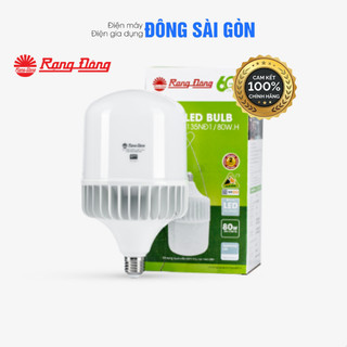 Bóng đèn led bulb trụ nhôm đúc 80w/60w ánh sáng trắng