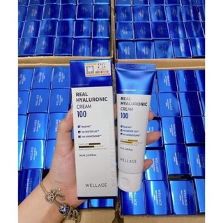 Kem dưỡng Wellage Real Hyaluronic Cream 50ml, kem dưỡng trắng da, dưỡng ẩm, cấp ẩm tức thì, phục hồi da