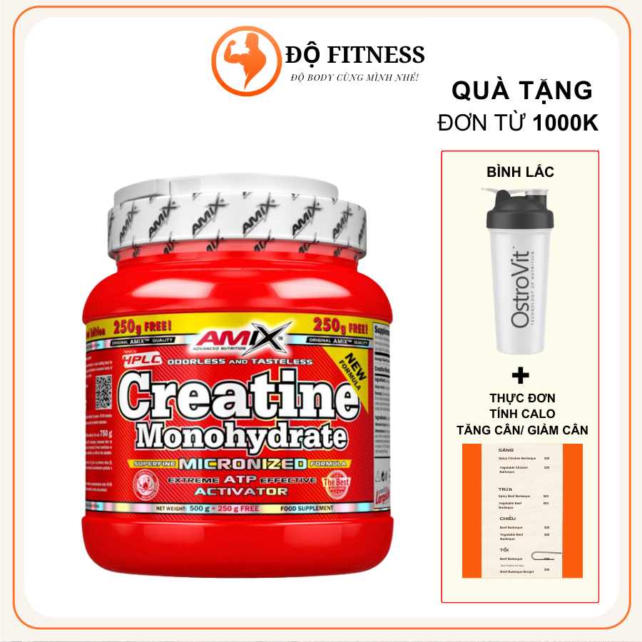 Creatine Monohydrate Amix 500g (166 Servings)