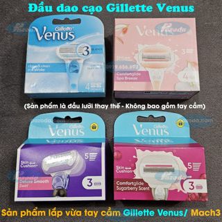 Hộp đầu dao cạo nữ Gillette Venus Comfortglide/ Deluxe smooth