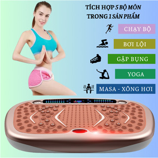 Máy Rung Lắc 170 cấp Độ Bản PRO, Máy Rung Toàn Thân Giảm Mỡ Hiệu Qủa Hơn Tập Gym ,Tặng Kèm Dây Tập