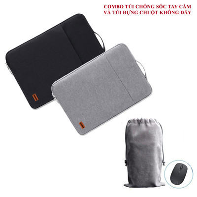Túi chống sốc bảo vệ laptop, chống va đập, chống trầy xước có tay cầm , túi đựng chuột HARAS TC004HR345