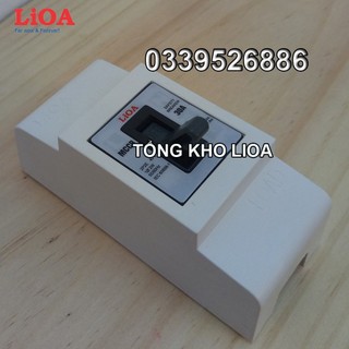 Combo cầu dao tự động an toàn APTOMAT LiOA 2 cực 1 tiếp điểm  - Lắp nổi nhỏ SEMCCBN
