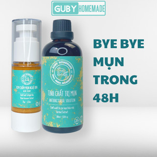 🅲🅾🅼🅱🅾 bye bye mụn trong 48h - tinh chất cho da mụn & kem chấm mụn - handmade by guby homemade