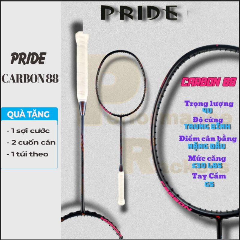 Vợt cầu lông Pride Carbon 88 ( chính hãng)