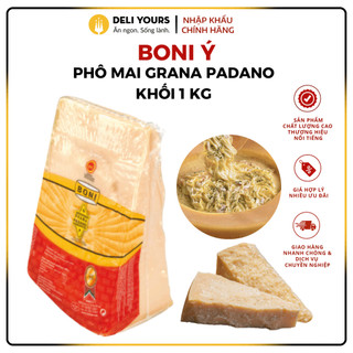 Phô mai grana padano khối 1/32 khoảng 1kg – phô mai boni chính hãng tốt cho sức khỏe | deli yours