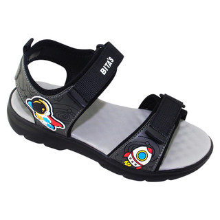 Sandal đế bằng bé trai Bita's SOBY.196 (Đen + Xám + Xanh dương)
