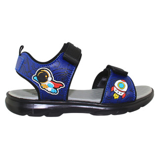 Sandal đế bằng bé trai Bita's SOBY.196 (Đen + Xám + Xanh dương)