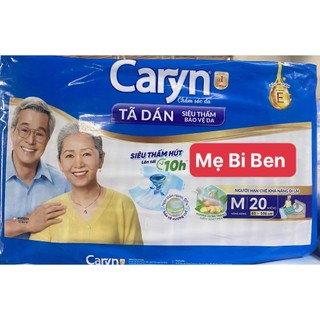 [GIÁ THÙNG 3 GÓI] Tã Bỉm Dán Người Lớn Caryn Siêu Thấm Size M20/L20/XL20 Miếng - Chính Hãng
