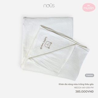 Khăn da năng Nous cho bé Nous nhiều họa tiết chất Liệu Nu Muslin mềm mại, thấm hút