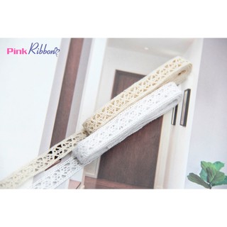 (GIÁ 1 MÉT) Ren zakka trắng/kem 1cm