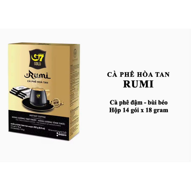 RUMI_Cà phê G7 Gold Rumi 14 gói x 18gr