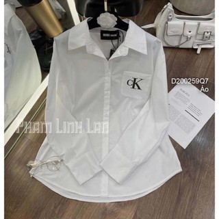 Áo Sơ Mi Đá Ci Key Lưng Chất Lụa Mềm Mịn, Áo Sơ Mi Đá Ghim Dáng Rộng Basic