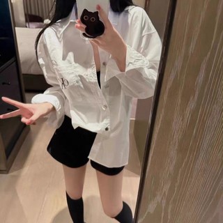 Áo Sơ Mi Đá Ci Key Lưng Chất Lụa Mềm Mịn, Áo Sơ Mi Đá Ghim Dáng Rộng Basic
