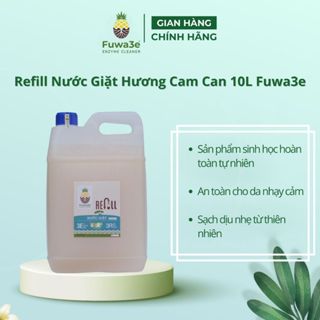 [Hương Cam] Nước giặt Fuwa3e can 10L  từ Enzyme sinh học hương cam giặt quần áo đồ lót, an toàn cho em bé