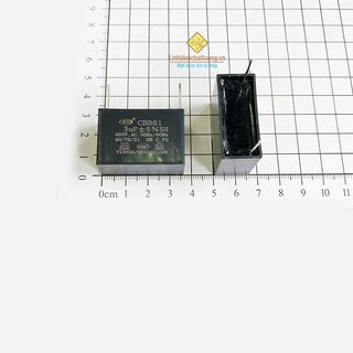 Combo 10 chiếc tụ quạt 3uF 450VAC chân hàn mạch PCB CBB61