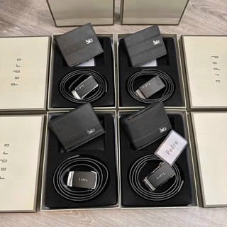 Set dây thắt lưng ví nam PEDRO thời trang cao cấp full box sang trọng
