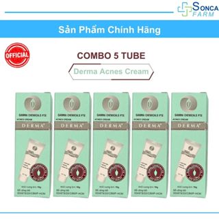 Combo 5 Tube Kem Mụn Gamma Derma Ances Cream 10g