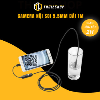 Camera nội soi chống nước, kiểm tra tường, ống dẫn androi 5.5mm tholeshop 8826