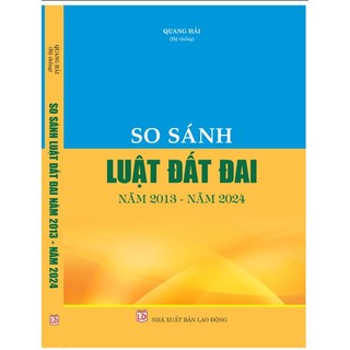 Sách - so sánh luật đất đai năm 2013 - năm 2024
