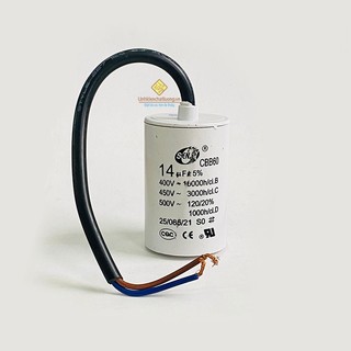 Tụ khởi động 14uf 450v cbb60 senju trắng