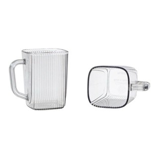 Cốc uống nước vuông trong suốt siêu đẹp 360ml 6251