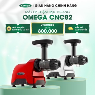 Máy Ép Trái Cây Chậm Trục Ngang Omega CNC82 Cao Cấp Công Suất Lớn Bảo Hành 5 Năm